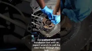 How to change wheel studs: 85 Corvette