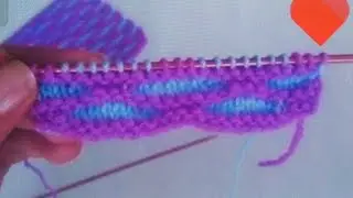 Easy 2 colour knitting pattern for sweater cardigan / Sweater cardigan ka design / knitting design
