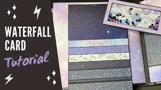 Waterfall Card | Scrapbook Page Ideas | Tutorial | Wasserfall Karte | Scrapbooking