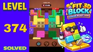 Fit Block 3D &ndash; Level 374 | Walkthrough Fast & Clean Solution