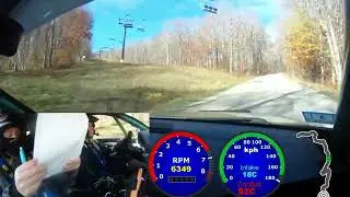 Okemo 2 hillclimb 2025 - Audi RS4 Rally class win onboard