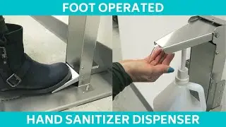Step On Germs Hands Free Foot Pedal Operated Hand Sanitizer Dispenser