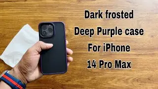 Anngelas Dark Frosted Purple case for iphone 14 Pro Max unboxing and Review