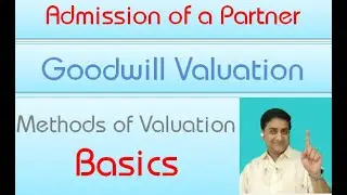 Goodwill valuation & Accounting (Introduction to Goodwill) Admission of a Partner - Goodwill basics