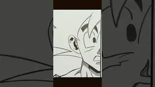 How to draw Goku from DBZ fan art easy ✨ #drawingtutorial #art #animeart #goku #dragonball #easy