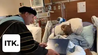 Father of three receives college degree hours before dying of pancreatic cancer
