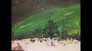 Starry silence.   abstract art#landscape#nature#forest#northern lights#aurora borealis#atmospheric
