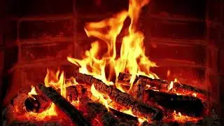 Relax, Unwind & Sleep 🔥 Cozy Fireplace with Crackling Logs | 4K UHD