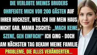 Die Verlobte meines Bruders ohrfeigte mich vor 200 Gästen – nur weil ich mein Haus behalten woll