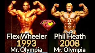 Flex Wheeler (1993) vs Phil Heath (2008)