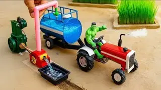 DIY Mini Tractor Builds Strong Brick Bridge & Underground Water Tank | Amazing Science Project 2025