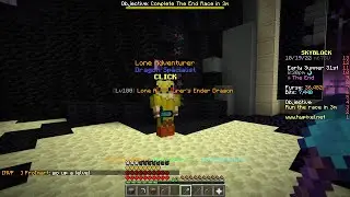 Finishing Off The Lone Adventurer Quest:  Magzie Plays: Ironman Profile On Hypixel Skyblock!  EP:12