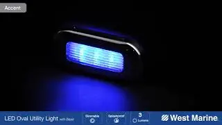 WEST MARINE Oval Blue LED Utility Light