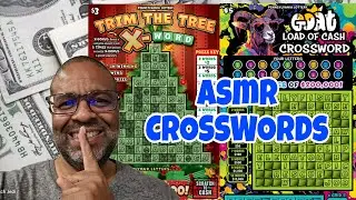 ASMR STYLE CROSSWORD SCRATCH OFF TICKET | Full Play Pa lottery #asmrsleep #crossword #asmr 