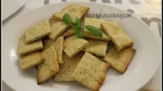 Garlic thyme crackers - Low carb, gluten free, banting/ketogenic/paleo lifestyle
