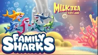 🎶 Familiehaier|Magisk undervannssang for barn og foreldre 🦈✨|Melkete Barneland