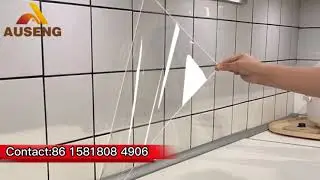 Modern design pvc transparent wallpaper roll for kitchen decoration China Auseng wallpaper factory