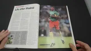 World Soccer magazine (February 2004) page turning