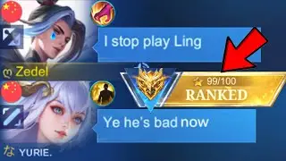 MY LAST MATCH TO MYTHICAL IMMORTAL LING IS OVER.. BYE BYE LING (and got friendzoned)😢🤣