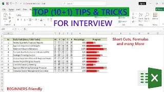 Top Excel Tips & Tricks for Interview | Powerful Formulas & Shortcuts You Must Know!🎯
