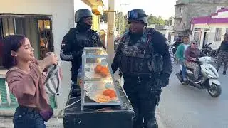 “ TARDE”RECORRIDO DE LA POLICIA EN BARRIOS DE MACORIS
