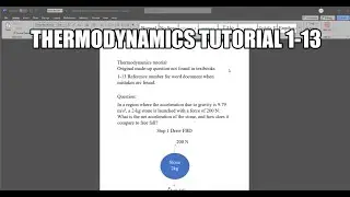 Thermodynamics made up question 1-13 In a region where the acceleration due to gravity is 9.79 m/s&sup2;