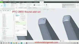 Bo cung R biến thiên bằng ROUND ADD SET - PTC CREO