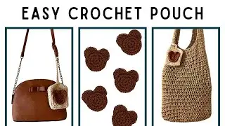Crochet Teddy Bear Purse Pouch