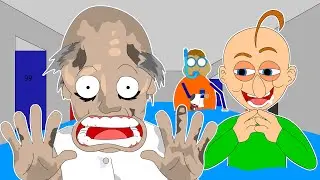 GRANNY THE HORROR GAME ANIMATION IN BALDI BASICS GAME & PLAYTIME # 2