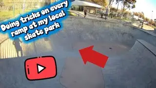 Doing Tricks on Every Ramp at My Local Skatepark