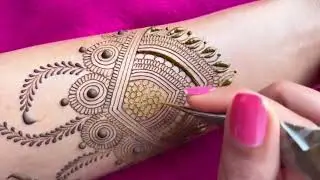 दुल्हन मेहंदी डिजाइन आगे हाथ की front hand bridal mehndi  engegment mehandi design step by step