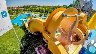 Aqua Centrum Cegl&eacute;d - Kamikaze Speed Waterslides Onride POV