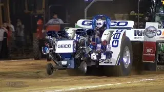 Lucas Oil Super Modified Tractors pulling at the America's Pull in 2016 - Pro Pulling League