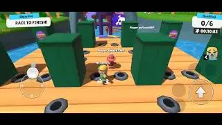 Playing stumble guys 