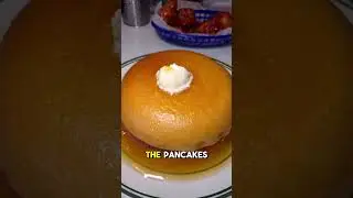 Tried Golden Diner's Viral Honey Butter Pancakes? 🥞 #NYC #pancakes  #shorts
