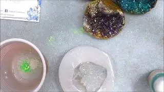 Creiamo insieme un geode in resina - How to make a resin Geode - Zephyra Creations