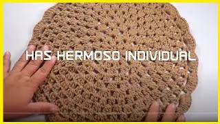 🌈INDIVIDUAL O MANTEL TEJIDO A CROCHET❤