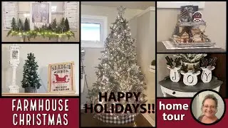 Farmhouse Christmas Home Tour 2020~Simple Farmhouse Decor~Christmas DIYS and Decor Tour