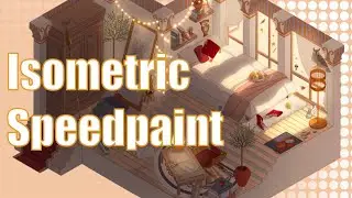 Isometric Bedroom | Speedpaint