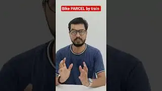 bike parcel service by train | indian railway #shorts