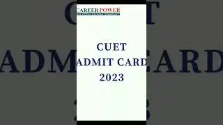 CUET admit card 2023 |cuet admit card #nta #cuet #shorts #viral
