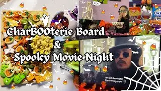 Halloween Charcuterie Board + Spooky Movie Night Vlog | Cozy Fall Day in the Life