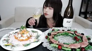 クリぼっち。ツリーとリースを料理で具現化しようと思ったのに…