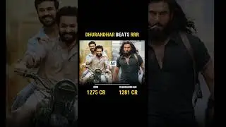 Ranveer Singh's Dhurandhar surpasses the global collection of RRR! 🌍 #MovieMagic##dhurandhar