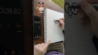 Drawing the Pok&eacute;mon, Hoothoot, in 30 seconds#Pokemon #hoothoot #art #30seconds #drawing #johto