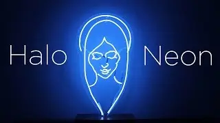 Neon sculpture -- Halo