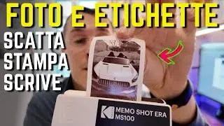 STAMPO foto adesive SENZA INCHIOSTRO con KODAK Memo Shot Era 📸