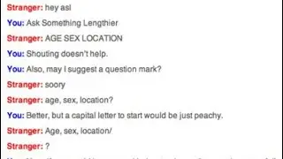 Omegle text chat