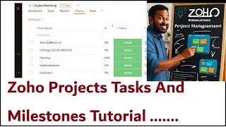 Учебное пособие по задачам и этапам проектов Zoho