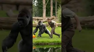 Pumpkin Magic Chaos 🤣 Ultimate gorilla showdown #gorilla #gorillatag #gaming